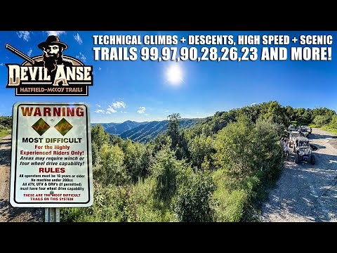 SXS's + UTV's Riding the Devil Anse Trail system on Hatfield & McCoy Trails in West Virginia - EP:03