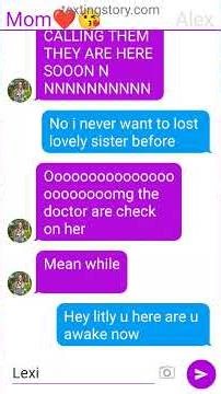 the end comment down below if I want me to make story anyways lexi nickname is litly