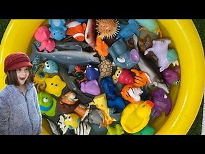 FUN SEA ANIMAL TOYS FOR KIDS TO LEARN SEA CREATURES NAMES AND FACTS| AQUATIC WATER ANIMALS