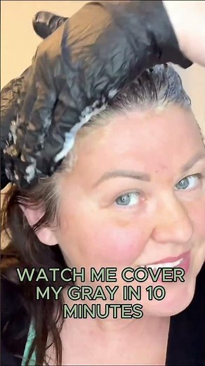 Covering My Grays in 10 Minutes | At-Home Hair Color Hack 💁‍♀️✨
