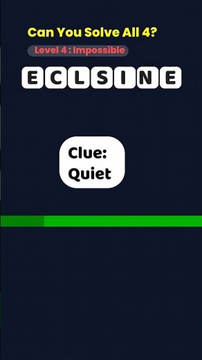 Can You Solve This IMPOSSIBLE 4-Level Word Scramble Quiz? 🧠