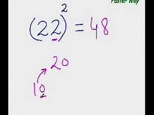 EasyCal Squaring Trick 2 To Easily Find Squares from 20 29