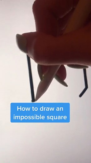 Impossible Square Tutorial #illusion #opticalillusions #arttutorial #drawingtips #drawingtutorial #digitalart #viral #reels #lifehack | CrescentArts