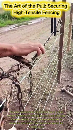 The Art of the Pull: Securing High-Tensile Fencing