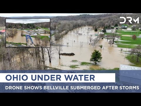Bellville, Ohio Flooding: Drone Captures Devastation After US Storms | AL1I
