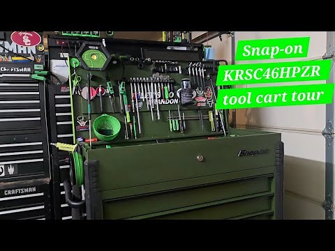PowerStroke Jude's Snap-on KRSC46HPZR Combat Green tool cart tour