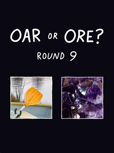 OAR or ORE?? #quiz #wordgame #brainrot #puns #fyp