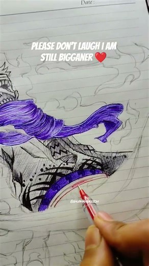 I Drew Ryuma from One Piece… ⚔️🔥 #shorts