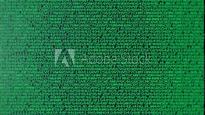 Random Text Code Showing Up on an Old Computer Monitor