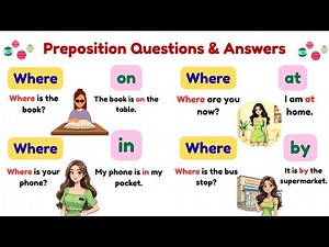 Learn Question Words + Prepositions | English for Beginners 🔗