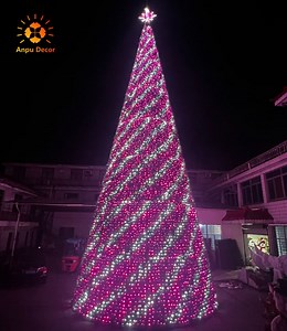 [Hot Item] Anpu Decor Commercial PVC Artificial LED Giant Outdoor Pixel Christmas Tree