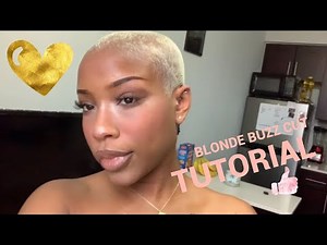 HOW TO : BLONDE BOMBSHELL BUZZCUT / WATCH ME TRANSFORM 😻