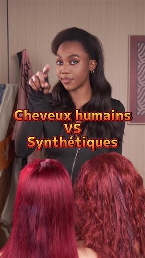 Différence entre des 100% vrais cheveux et des synthétiques #perruques #femme #test #fashion #cotedivoire🇨🇮 #225🇨🇮