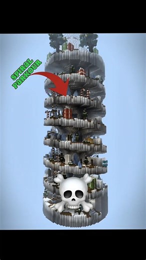 Spiral parkour fayli telegram kanalda #minecraft #minecraftshorts #uzbek