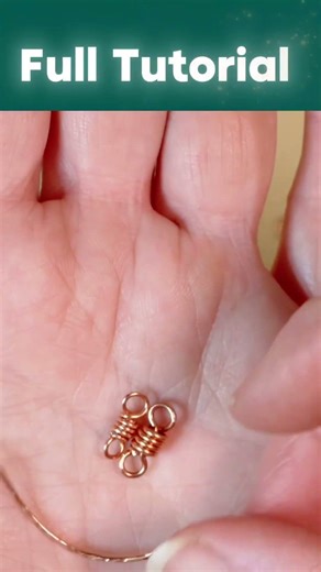 4 Easy Wire Links for Beginners (Full Tutorial in Description)#wirejewelry #beginnerjewelry #diy
