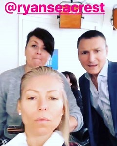 @ryanseacrest feel better!! #kellyandryan Thanks David Muir for filling in! | Live with Kelly and Mark