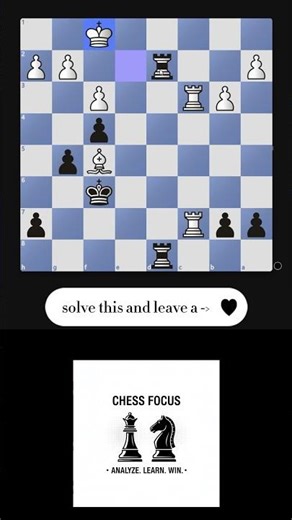 Solve This Chess Puzzle Like a Real Game! #chess #puzzle #chesscoaching