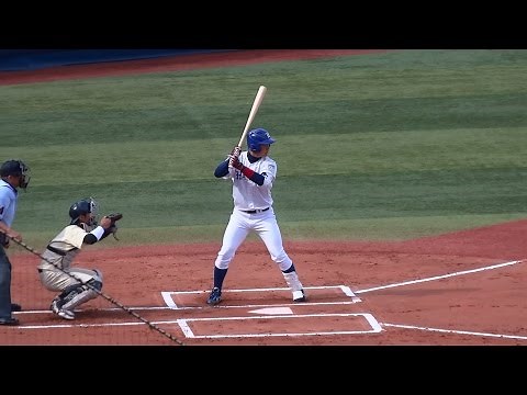 2014/10/27 大山悠輔 （白鴎大学） 打撃フォーム＆三塁守備 2年秋