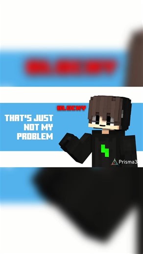 That's just not my problem Minecraft animation 🍕 #blockyplayz