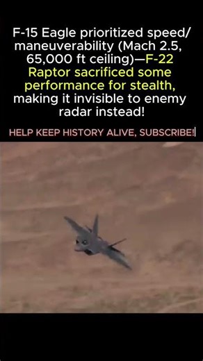 F-15 Was Built For Speed. F-22 Was Built To Be Invisible. That Changed Everything|| WW2 #shorts #ww2