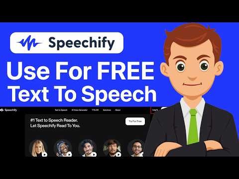 How To Use Speechify For Free | Text To Speech AI For FREE