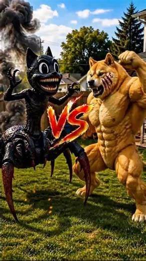 BUFF DOGE vs CARTOON CAT 😱 EPIC BATTLE DESTROYS THE HOUSE! #cartooncat #boofdo