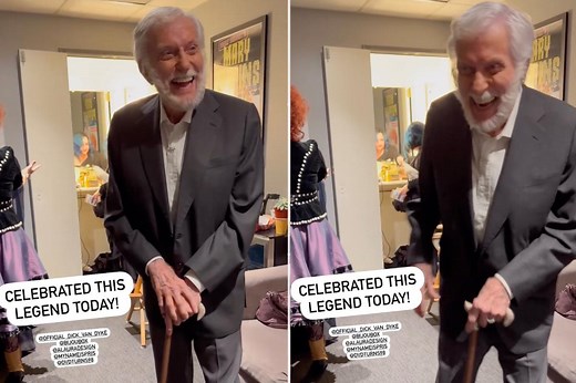 Dick Van Dyke is a one-man band as he dances ahead of 98th birthday