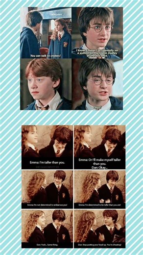 “Harry Potter Funny Moments: Parseltongue Secrets & Height Wars 😂✨” #memes #shortsfeed #harrypotter