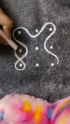 simple kolam (magic kolam art)
