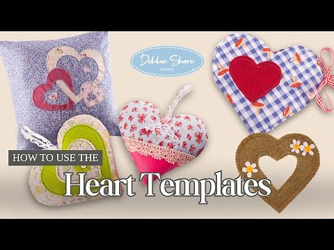 Debbie Shore's Nesting Heart Templates