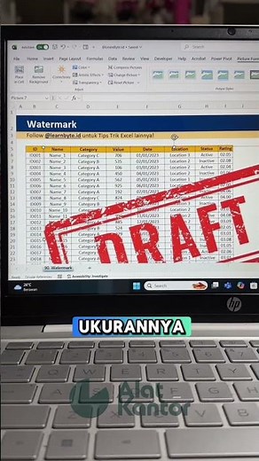 Cara Mudah Menambahkan Watermark di Excel