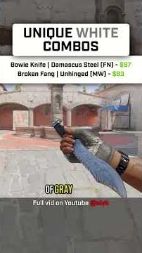 These White Knife Glove Combos Are CLEAN!