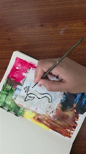 A for Abstract | A–Z Painting Challenge 🎨