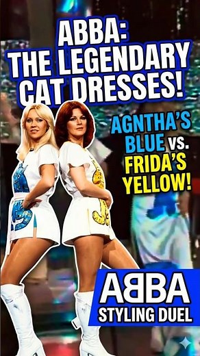 ABBA's Most Iconic Stage Outfits Ever! 🐱✨#shorts