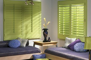 Custom Faux Wood Shutters