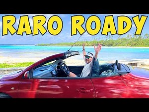 Driving around Rarotonga in a Convertible l Cook Islands Travel Vlog