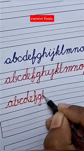 easy pattern cursive fonts #cursivewriting
