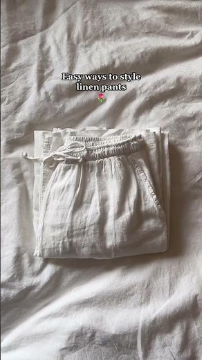 How to style linen pants 🤍