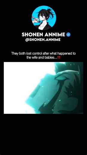 Shonen | Annime on Instagram: "They both lost control after what happened to the wife and babies... Anime- Radiant"