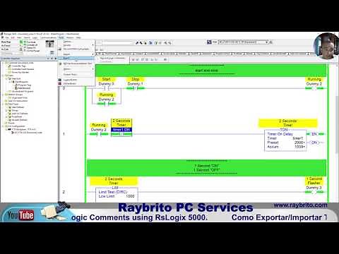 How Export/Import Tags and Logic Comments using RsLogix 5000.
