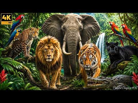 Amazon Rainforest 4K UHD | Stunning Wildlife, Nature Sounds & Relaxing Music