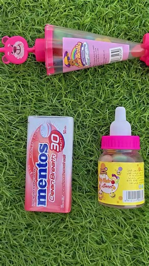 Unpacking Big Babol Wattermelon Lollipops ASMR