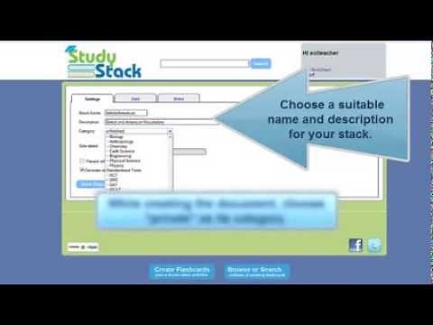 Studystack - Tutorial