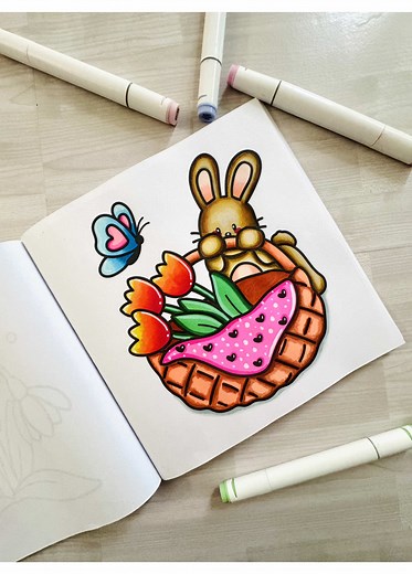 From “Cozy Spring” 🌷🐛 Embrace the beauty of spring with Cozy Spring: A Cute and Comfy Springtime Coloring Book by Coloring Book Cafe! Step into a world of warmth and renewal with over 40 bold and easy hygge-inspired designs that capture the joy of spring. From adorable animals and blooming flowers to cozy rain boots, breezy hats, and charming outdoor scenes, each page is filled with the essence of springtime comfort, inviting you to relax and express your creativity. View Paperback & Digital V