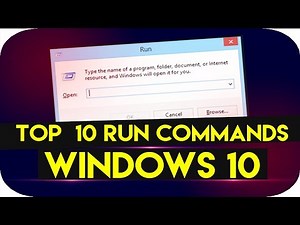 Top 10 Run Commands every Windows 10 user Must Know 2017 - HINDI