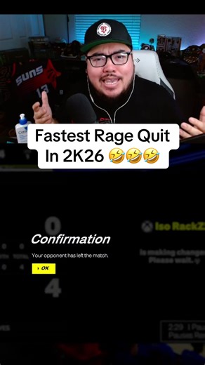 Fastest Rage Quit in 2K26 Caught on Camera