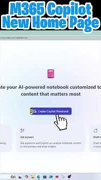 New M365 Copilot Home Page #shorts