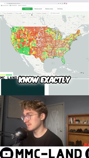 Unlock Real Estate Insights: USA Heatmap & Land Data #shorts