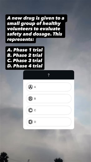 Inicetmay26/Neetpg26 on Instagram: "Pharma fav faq pyt Phase 1 = first human testing: 👉 Small group 👉 Healthy volunteers 👉 Focus → safety + dose"