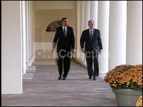 BUSH OBAMA WALK